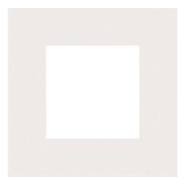 Enkelvoudige afdekplaat Niko Pure steel white