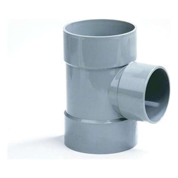 Dyka Verloop T-stuk 3x lijmmof 90° PVC keurmerk BRL52100 110 x 75mm Dyka Verloop T-stuk 3x lijmmof 90° PVC keurmerk BRL52100 110 x 75mm