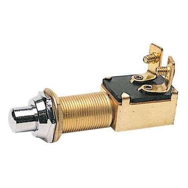Drukknopschakelaar lange schacht chrome knop Drukknopschakelaar lange schacht chrome knop