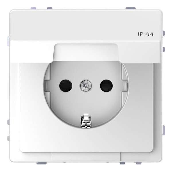 Stopcontact - Inbouw - Randaarde - Beveiliging - Klapdeksel - Lotuswit - Systeem Design - Schneider Electric - MTN2314-6035 Stopcontact - Inbouw - Randaarde - Beveiliging - Klapdeksel - Lotuswit - Systeem Design - Schneider Electric - MTN2314-6035