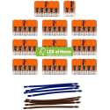 LEDatHOME - WAGO connector kit compatibel met 2x kabel voor 15 gats plafondkap