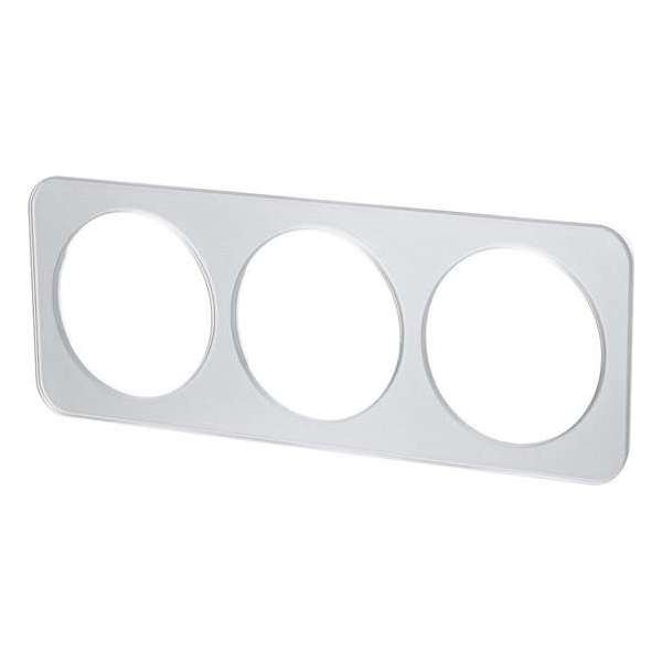 Afdekraam - Igna Jura - 3-voudig - Rond - Glas - Zilver Afdekraam - Igna Jura - 3-voudig - Rond - Glas - Zilver