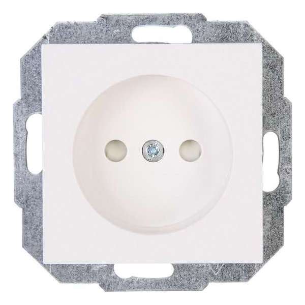KOPP - Wandcontactdoos - Athenis - Inbouw - 1-voudig Enkel Stopcontact - Kinderbeveiliging - Helder Glans Wit - BES LED KOPP - Wandcontactdoos - Athenis - Inbouw - 1-voudig Enkel Stopcontact - Kinderbeveiliging - Helder Glans Wit - BES LED