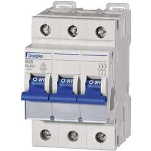 Doepke 09916113 DLS6I B16A 3polig 10KA Zekeringautomaat 3-polig 16 A 230 V, 400 V Doepke 09916113 DLS6I B16A 3polig 10KA Zekeringautomaat 3-polig 16 A 230 V, 400 V
