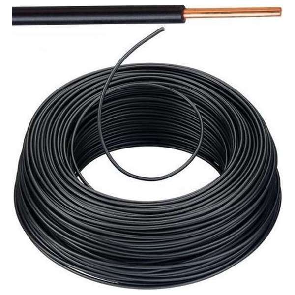 VOB kabel / draad 1,5 mm² Eca - zwart ( H07V-U ) - VOB15ZW VOB kabel / draad 1,5 mm² Eca - zwart ( H07V-U ) - VOB15ZW