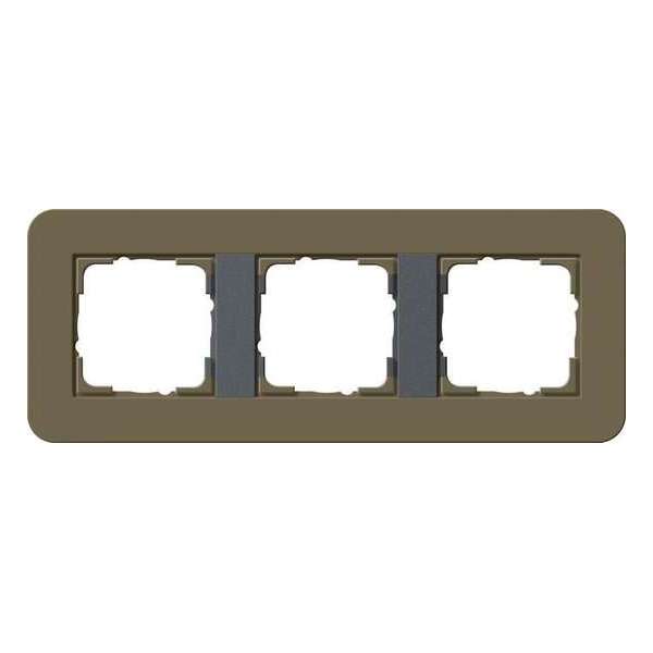 Gira E3 Umbra/antraciet Afdekraam 3 voudig 213426 Gira E3 Umbra/antraciet Afdekraam 3 voudig 213426