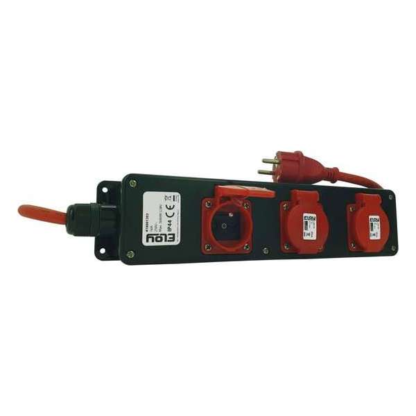 Eloy Kort Verlengsnoer - 3 Stopcontacten - Powerstrip Voor De Werf - 3M Eloy Kort Verlengsnoer - 3 Stopcontacten - Powerstrip Voor De Werf - 3M