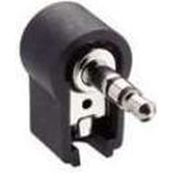 Intronics Haakse kunststof 3.5 mm jack connector male Intronics Haakse kunststof 3.5 mm jack connector male