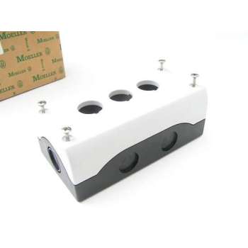 Eaton M22-I3 Opbouwbehuizing 3 inbouwplaatsen, Voor bodembevestiging (Ø x h) 22 mm x 80 mm Antraciet 1 stuk(s)