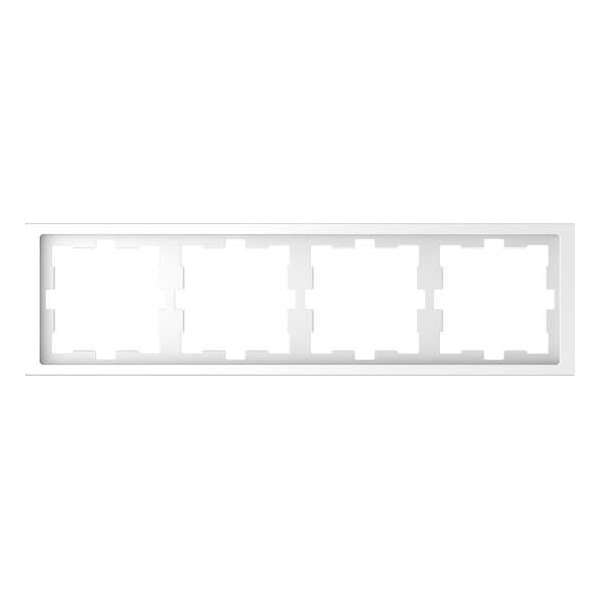 Afdekraam D-Life 4V - Kunststof Lotuswit - Systeem Design - Schneider Electric - MTN4040-6535 Afdekraam D-Life 4V - Kunststof Lotuswit - Systeem Design - Schneider Electric - MTN4040-6535