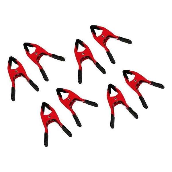 Set van 6 zeilklemmen (15 cm, rood) Set van 6 zeilklemmen (15 cm, rood)