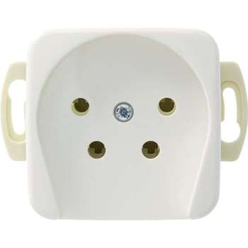 Busch Jaeger Reflex SI - Telefoon wandcontactdoos - Inbouw - Wit