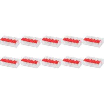 Lasklem Slim Set 10 Stuks - 5 Polig met Klemmetjes - Rood - BES LED