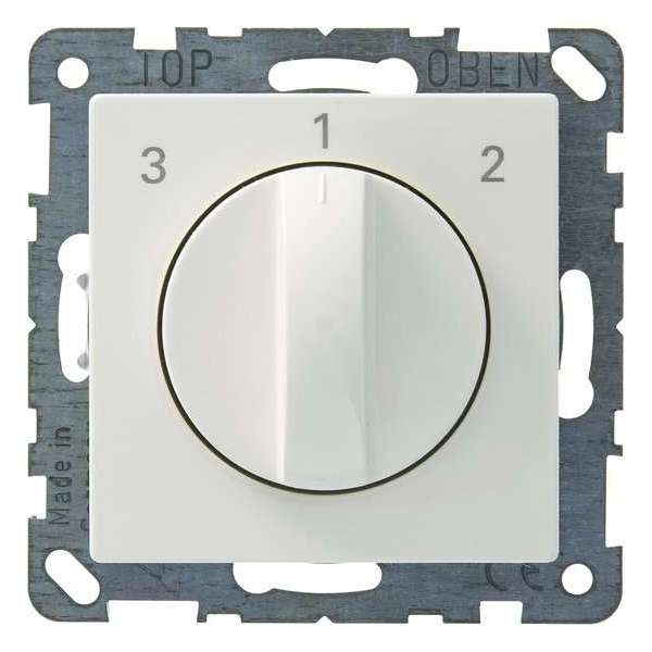 Merten System M Ventilatorschakelaar - Inbouw - 3 standen - Wit Merten System M Ventilatorschakelaar - Inbouw - 3 standen - Wit