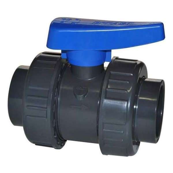 Kogelkraan PVC Lijm met dubbele wartel 20mm Effast Kogelkraan PVC Lijm met dubbele wartel 20mm Effast