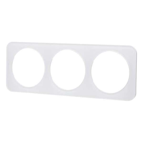 Afdekraam - Igna Jura - 3-voudig - Rond - Glas - Wit Afdekraam - Igna Jura - 3-voudig - Rond - Glas - Wit