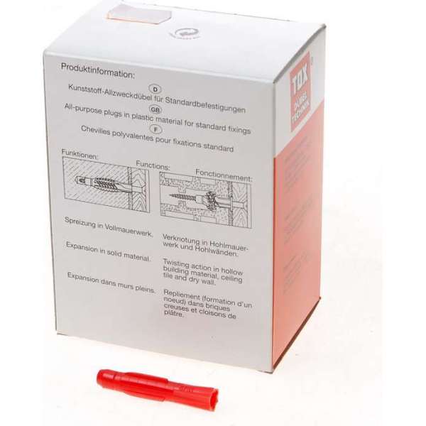 Fischer Tox hollewandplug TRI 8 x 51mm Fischer Tox hollewandplug TRI 8 x 51mm