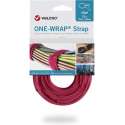 Velcro One-Wrap klittenband kabelbinders 200 x 12mm / rood (25 stuks)