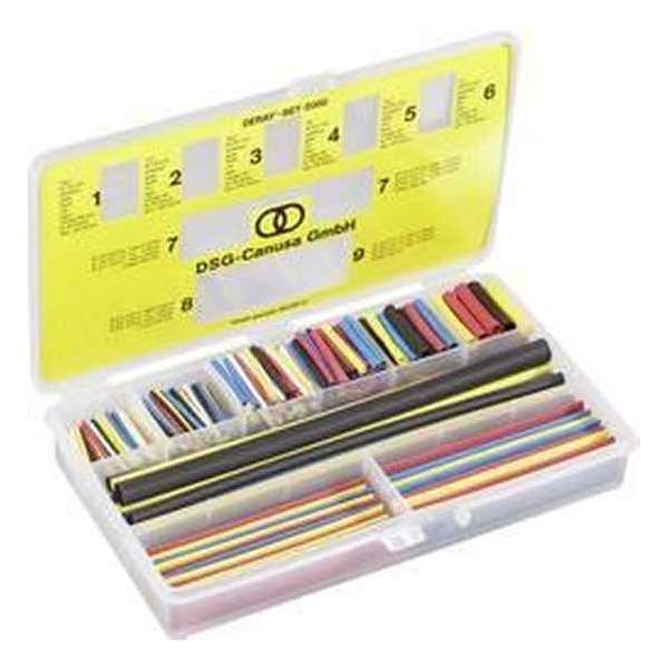 DSG Canusa 8011000990 Krimpkous assortiment Krimpverhouding:2:1 135 onderdelen DSG Canusa 8011000990 Krimpkous assortiment Krimpverhouding:2:1 135 onderdelen