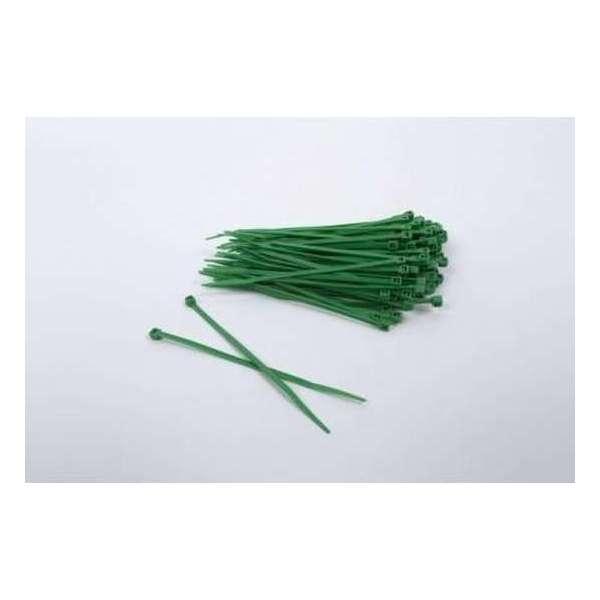 1000 stuks Groene Kabelbinders 3.6mm x 140mm lang (099.0380) 1000 stuks Groene Kabelbinders 3.6mm x 140mm lang (099.0380)