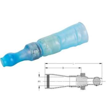 Topflux doorverbinder Blauw 5st - Kabelschoen - AMP connector
