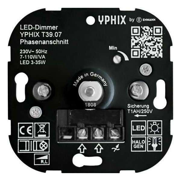LED dimmer 3-35W T39 inbouw 230V fase aansnijding LED dimmer 3-35W T39 inbouw 230V fase aansnijding