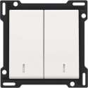 Niko - Afwerkingsset Serieschakelaar met Lens White coated