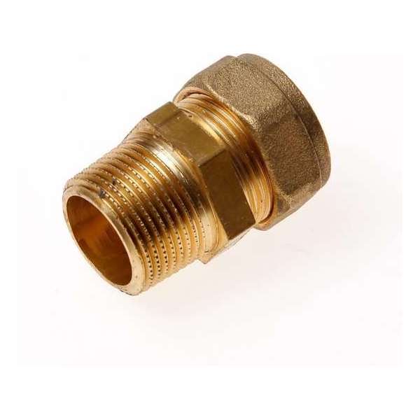Installatiebranche Overgangskoppeling buitendraads knel 3/4" x 22mm Installatiebranche Overgangskoppeling buitendraads knel 3/4" x 22mm