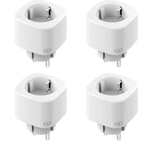 Woox slimme stekker R6080 - 4-pack - 16A - Smal