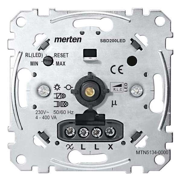 Sokkel - Universele LED Draaidimmer - Merten - Schneider Electric - MTN5134-0000 Sokkel - Universele LED Draaidimmer - Merten - Schneider Electric - MTN5134-0000