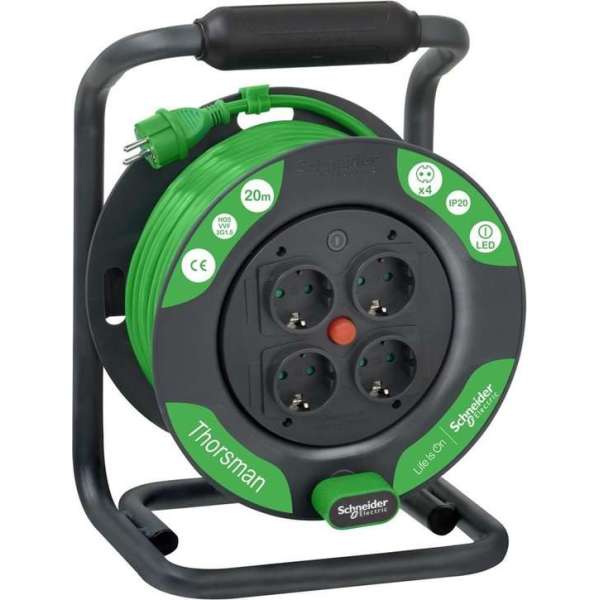 Kabelhaspel 20 Meter - IP20 - Thorsman - Schneider Electric - IMT33140 Kabelhaspel 20 Meter - IP20 - Thorsman - Schneider Electric - IMT33140