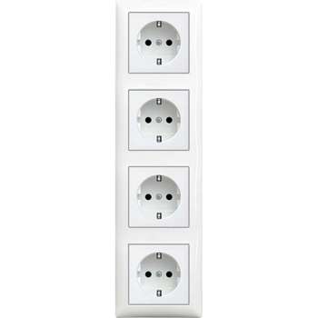 Busch-Jaeger Inbouw Wandcontactdoos Set4