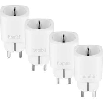 Hombli Slimme Stekker – WiFi  – Energiemeter via mobiele app - 4 stuks