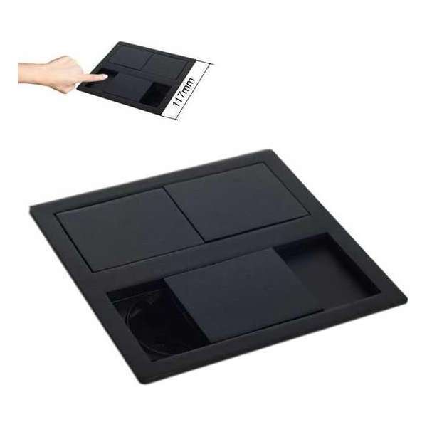 VersaHit dual design stopcontact zwart VersaHit dual design stopcontact zwart
