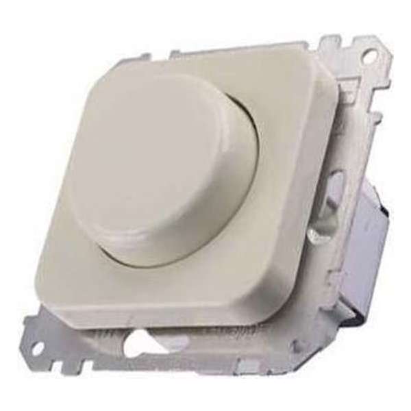 Merten Atelier Inbouw Dimmer - Tot 500W - Halogeen - Drukwissel - Crème Merten Atelier Inbouw Dimmer - Tot 500W - Halogeen - Drukwissel - Crème