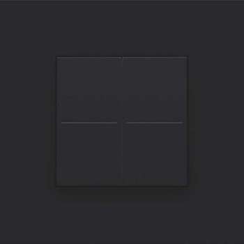 Niko Dimschakelaar voor Philips Hue - Pure Black Steel