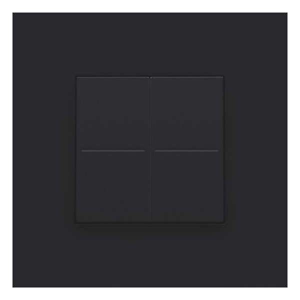 Niko Dimschakelaar voor Philips Hue - Pure Black Steel