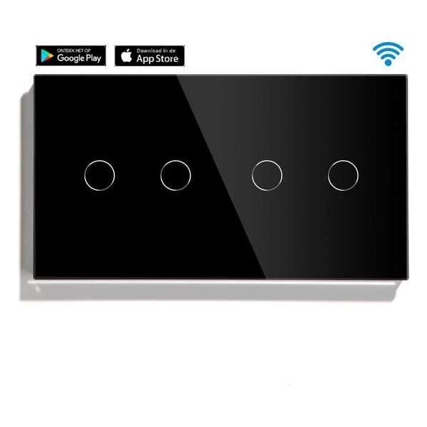 SmartinHuis - Slimme serieschakelaars - Wifi - Zwart SmartinHuis - Slimme serieschakelaars - Wifi - Zwart