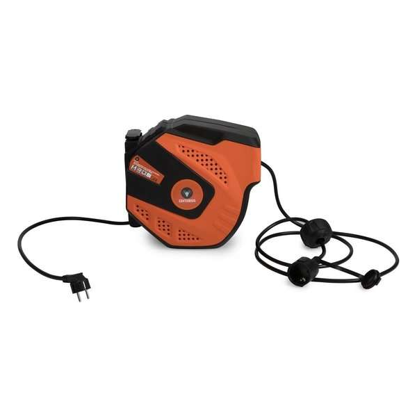Centurius Automatische Stoomhaspel / Kabelhaspel - 15 Meter - Maximaal Vermogen 2300W - Zwart, Oranje Centurius Automatische Stoomhaspel / Kabelhaspel - 15 Meter - Maximaal Vermogen 2300W - Zwart, Oranje