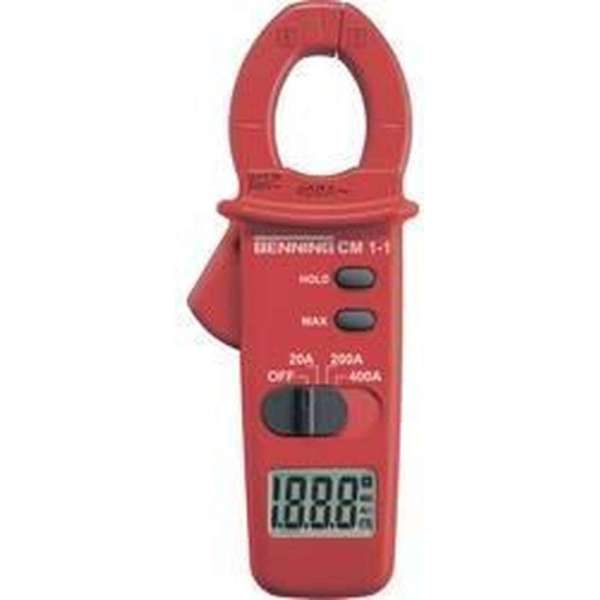 Benning CM 1-1 Stroomtang Digitaal CAT III 600 V Weergave (counts): 2000 Benning CM 1-1 Stroomtang Digitaal CAT III 600 V Weergave (counts): 2000