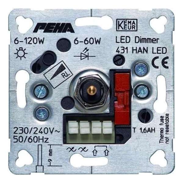 PEHA 00260623 dimmer Monteerbaar Metallic PEHA 00260623 dimmer Monteerbaar Metallic