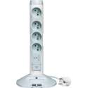 Legrand stekkerdoos kolom - 4-voudig - 2 USB - micro USB - PENAARDE- 200cm snoer - wit/grijs