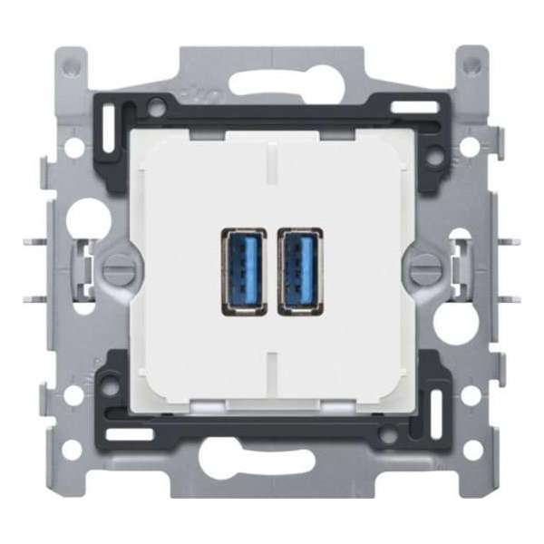 Niko Sokkel dubbele smart usb-a lader - 420-00510 Niko Sokkel dubbele smart usb-a lader - 420-00510