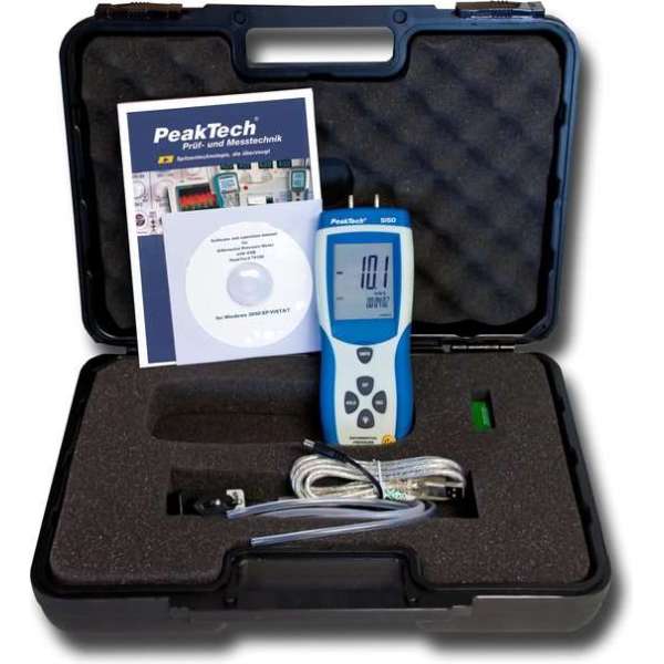 PeakTech 5150 Drukverschilmeter met USB PeakTech 5150 Drukverschilmeter met USB
