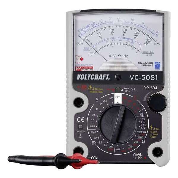 VOLTCRAFT VC-5081 Multimeter Analoog CAT III 500 V VOLTCRAFT VC-5081 Multimeter Analoog CAT III 500 V