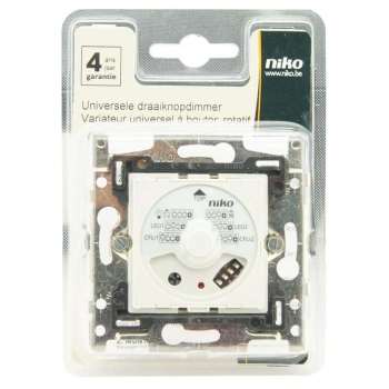 NIKO universele inbouw dimmer met draaiknop - geschikt voor Original en Intense - tot 325W