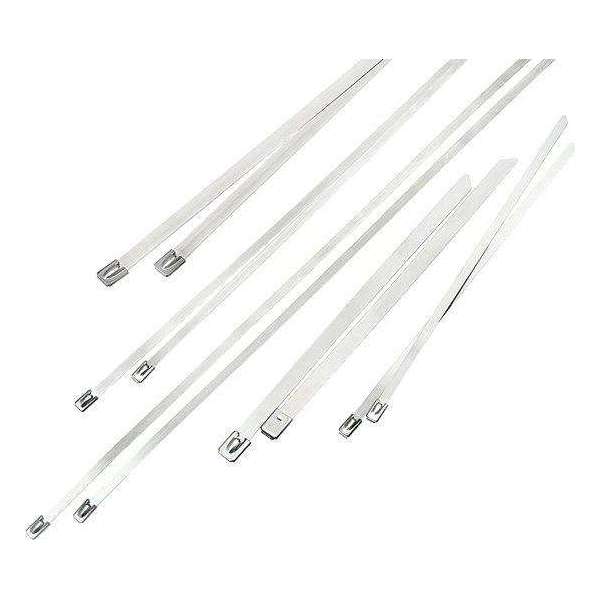 Metalen RVS Tie Wrap - 4,6 x 1000 mm - 100 stuks