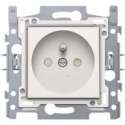 NIKO Original White inbouw stopcontact - penaarde -  enkelvoudig - 10 stuks