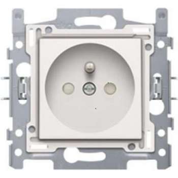 NIKO Original White inbouw stopcontact - penaarde -  enkelvoudig - 10 stuks