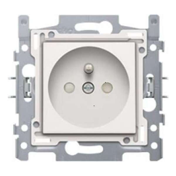 NIKO Original White inbouw stopcontact - penaarde -  enkelvoudig - 10 stuks